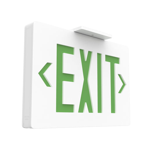 Emergency Light Exit Sign , 4W , Green , UL Listed