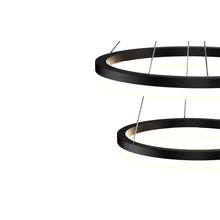 Load image into Gallery viewer, 2-Ring, Modern LED Chandelier, 78W, 120V, 3000K, 3985LM, Dimmable