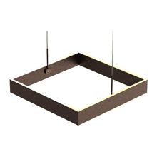 Load image into Gallery viewer, 1-Light, Square Chandelier Lighting in Brushed Brown Body Finish, 70W, 3000K(warm white), 5200LM, Dimmable, 3 Years Warranty