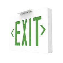 Load image into Gallery viewer, Green LED Exit Sign, Double Sided, 4W, UL,CUL, AC 120V-277V, 90-min Backup Battery, Exit Light for Business, Residential