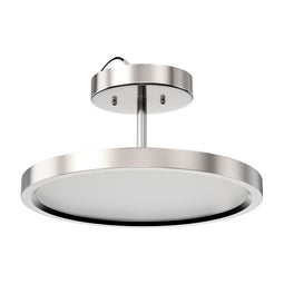 LED Semi-Flush Mount Light, 28W, 1950 Lumens, Dimmable, Round Close To Ceiling Lights