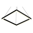 Load image into Gallery viewer, Modern 1-Square Chandelier Lighting, 40W, 3000K,1917LM, Dimmable, Dimension : 19.7&#39;L&#39;×19.7&#39;W&#39;×55&#39;&#39;H