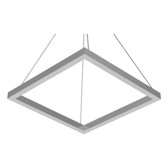 Modern 1-Square Chandelier Lighting, 40W, 3000K,1917LM, Dimmable, Dimension : 19.7'L'×19.7'W'×55''H