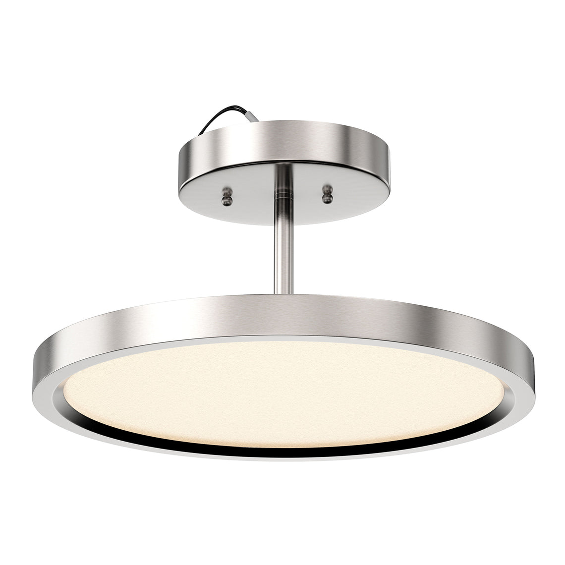 LED Semi-Flush Mount Light, 28W, 1950 Lumens, Dimmable, Round Close To Ceiling Lights