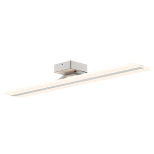 Rectangle LED Vanity Lights, 4000K (Cool White), CRI >80, Dimmable, ETL Listed, White Acrylic Shade