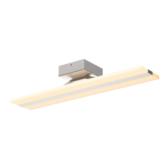 Rectangle LED Vanity Lights, 4000K (Cool White), CRI >80, Dimmable, ETL Listed, White Acrylic Shade