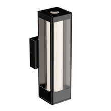 Load image into Gallery viewer, LED Outdoor Wall Sconce, Matte Black Finish, 12W, ETL Listed - Wet Location, Dimmable