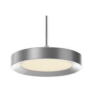 Disk Architectural, LED 5.5 Inch Round Pendant Mount Direct Down Light Fixture, 12W, 3000K, Dimmable