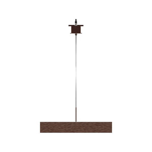 1-Light, Square Chandelier Lighting in Brushed Brown Body Finish, 70W, 3000K(warm white), 5200LM, Dimmable, 3 Years Warranty