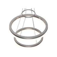 Load image into Gallery viewer, 2-Ring, Modern LED Chandelier, 78W, 120V, 3000K, 3985LM, Dimmable