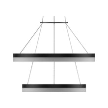 Load image into Gallery viewer, 2-Ring, Modern LED Chandelier, 78W, 120V, 3000K, 3985LM, Dimmable