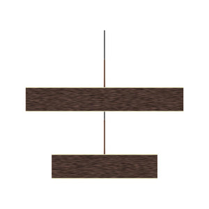 2-Lights, Square Chandelier Lighting  in Brushed Brown Body Finish, 141W, 3000K, 8800LM, Oxidation Finish Technique, Dimmable