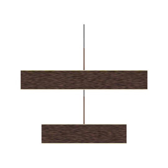 2-Lights, Square Chandelier Lighting  in Brushed Brown Body Finish, 141W, 3000K, 8800LM, Oxidation Finish Technique, Dimmable