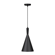 Load image into Gallery viewer, Matte Black Pendant Light Fixture, Sublate Style, E26 Base, Steel Body, UL Listed