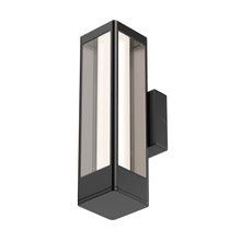 Load image into Gallery viewer, LED Outdoor Wall Sconce, Matte Black Finish, 12W, ETL Listed - Wet Location, Dimmable
