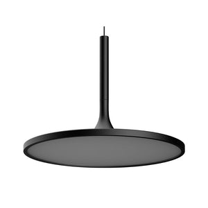 Round Plate Pendant Light, 41W, 3000K, 2225LM, Diameter 17.3" x 55"H, Dimmable, Pendant Mounting