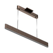 Load image into Gallery viewer, Linear LED Pendant Mount Lighting Fixture in Brushed brown Body Finish, 52W, 3000K, 2600LM, Dimmable