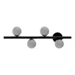 Load image into Gallery viewer, Matte Black, 4-Lights, LED Linear Chandeliers,  40W, 3000K, Pendant Mounting, Dimmable