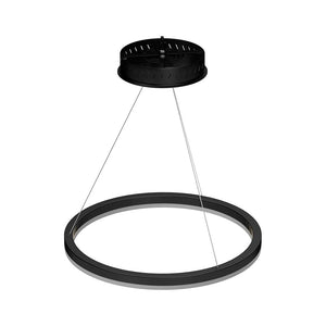 LED Ring Chandelier, 1-Ring, 38W, 3000K, 1512LM, Dimmable, Diameter 23.6''×71''