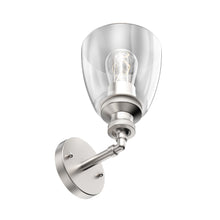 Load image into Gallery viewer, Bell Shape Wall Sconce Lighting Fixture, Brushed Nickel Finish, E26 Base, UL Listed for Dry Location, 3 Years Warranty