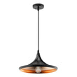 Load image into Gallery viewer, Matte Black Pendant Light Fixture, Trumpet-Shaped, E26 Base, Steel Body, UL Listed