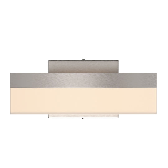 9W Dimmable LED Wall Sconce Light, 3000K (Warm White), Brushed Nickel Finish, 500 Lumens, ETL Listed