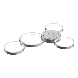 4 Rings - LED Circle Flushmount Lights - 41W - 3000K - 2986LM - Flushmount for Bedroom - Living Room - Dining Room - Kitchen