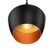 Load image into Gallery viewer, Matte Black Pendant Light Fixture, Gourd style, E26 Base, Steel Body, UL Listed