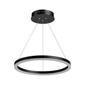 LED Ring Chandelier, 1-Ring, 38W, 3000K, 1512LM, Dimmable, Diameter 23.6''×71''