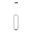 Load image into Gallery viewer, 1-Light, Single Bell Pendant Chandelier, 9W, 3000K, Matte Black Body Finish, Dimmable