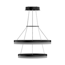 Load image into Gallery viewer, 2-Ring, Modern LED Chandelier, 78W, 120V, 3000K, 3985LM, Dimmable