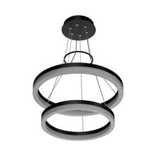 Load image into Gallery viewer, 2-Ring, Modern LED Chandelier, 78W, 120V, 3000K, 3985LM, Dimmable