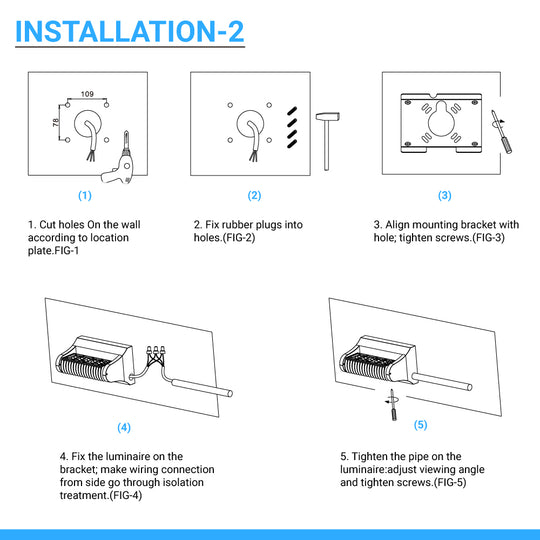 Outdoor Rotatable LED Wall Pack Light 40W 5700K 5400 Lumens, UL, DLC Listed, Bronze Finish, Waterproof Wall Light