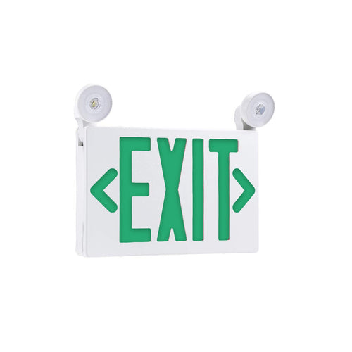 Emergency Exit Light combo , 3.5W , Green , UL Listed