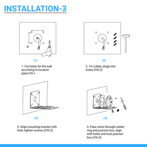 Outdoor Rotatable LED Wall Pack Light 40W 5700K 5400 Lumens, UL, DLC Listed, Bronze Finish, Waterproof Wall Light