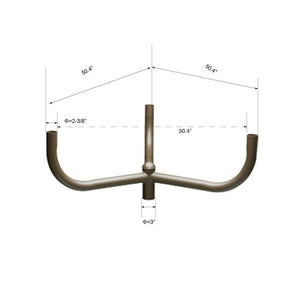 Bullhorn 3 Arms 120 Degree