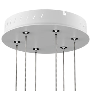 3-Lights, Linear Chandelier, 119W, 3000K, 3718LM, Dimmable, Pendant Mounting, 39.4''×71'' Wide