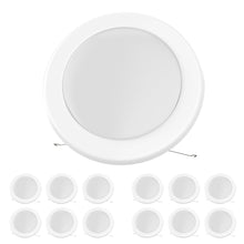 Load image into Gallery viewer, 5/6-inch Dimmable LED Disk Downlights, Recessed Ceiling Light Fixture, 15W, Commercial Downlights