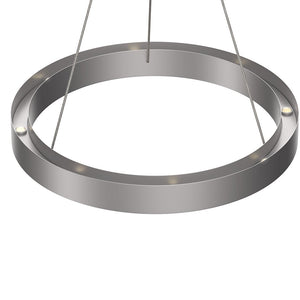 Modern Round Chandeliers with unique design Shade, 49W, 3000K, 2450LM, Dimmable, Pendant Mounting, CRI: 80+, Aluminum Body Finish