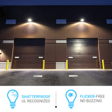 Load image into Gallery viewer, Outdoor Rotatable LED Wall Pack Light 40W 5700K 5400 Lumens, UL, DLC Listed, Bronze Finish, Waterproof Wall Light