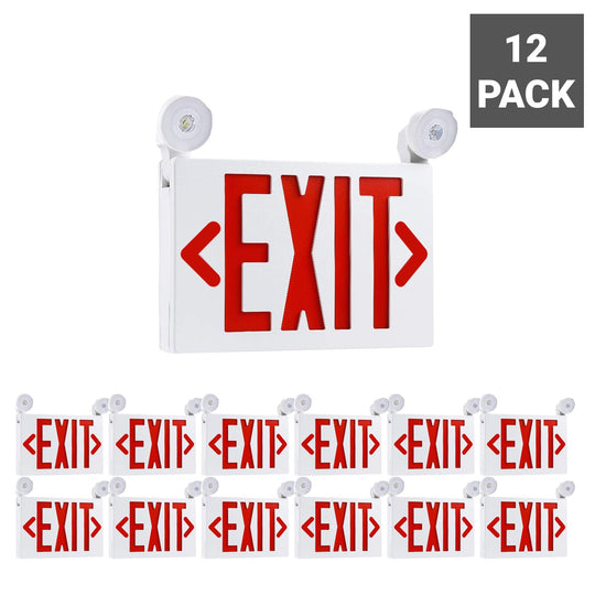 Emergency Exit Light combo , 3.5W , Red , UL Listed