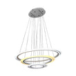 Load image into Gallery viewer, 3-Ring, Modern Pendant Chandelier, 98W, 3000K-6500K, 3928LM, Dimmable, Aluminum Body Finish