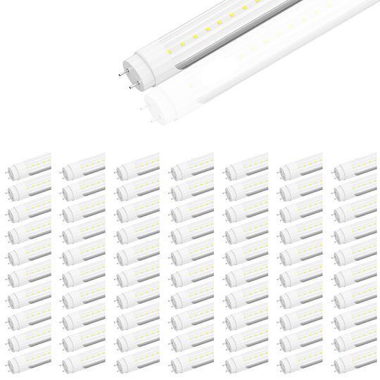 Ballast Compatible T8 4FT 20W LED Tube 2800 Lumens 5000K Clear (Check Compatibility List; Not Compatible with all ballasts)