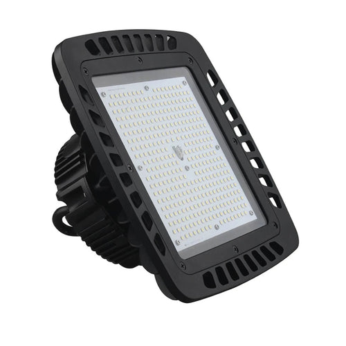 240W Square UFO LED High Bay Light ; AC100-277V ; 5700K Black