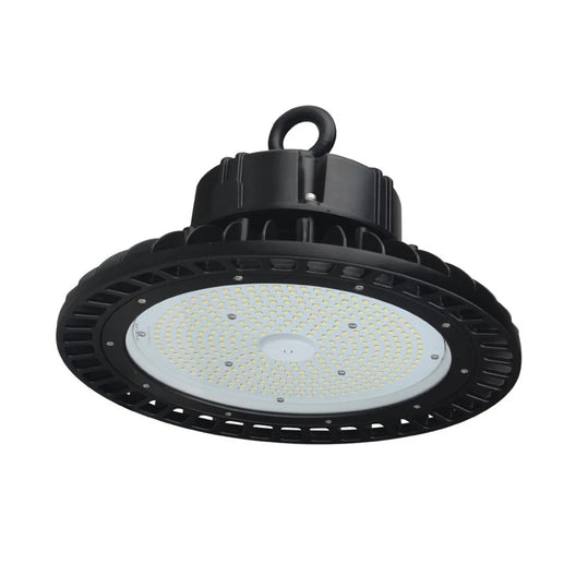 100W LED High Bay UFO 4000K ; AC100-277V ; DLC Premium ; Black