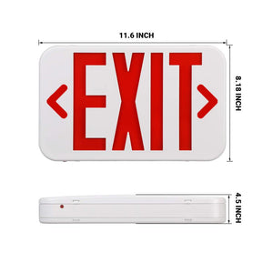 Emergency Light Exit Sign , 4W , Red Large Size , UL Listed