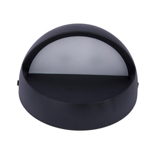 12W, Decorative Outdoor Bulkhead Light, Dimmable, ETL Listed, Frosted Glass Shade, Wet Location, 3000K/5000K, Black