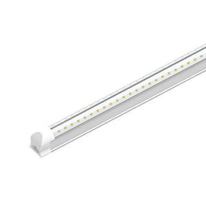 T8 4ft LED Tube 22W V Shape Integrated 2 Row 6500k Clear