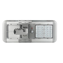 Load image into Gallery viewer, 20W Outdoor LED Solar Street Light, 6500K, 2500LM, 18VDC, IP66, Adjustable Mount, Silver