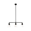 Load image into Gallery viewer, 3-Lights Bell Shape Kitchen Island Pendant Lighting, Clear Glass Shade, E26 Base, UL Listed